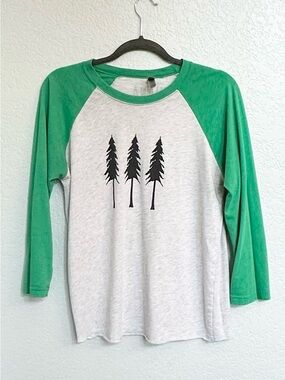 Ohana Colorado Pine Tree Raglan Shirt